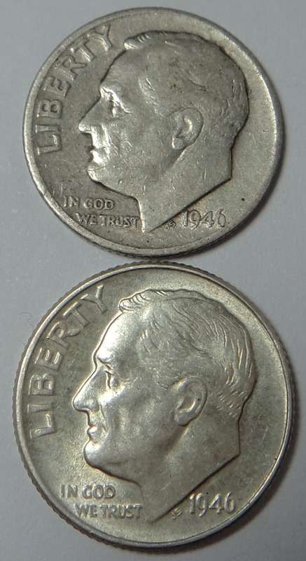 USA Roosevelt Dime 1946 (D & P)