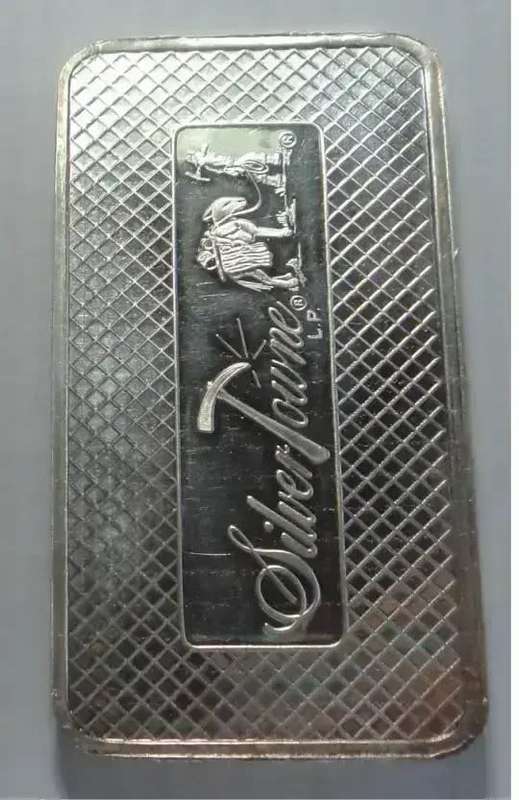 10 Troy Ounce Silver Towne Trademark Silver Bar (2 available)