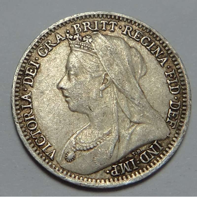 Great Britain: Queen Victoria 3-Pence 1901