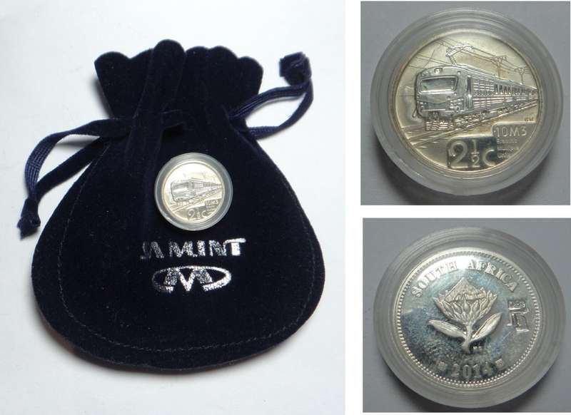 Republic of SA:  Silver Proof Tickey 2014 (Durban Flypress)