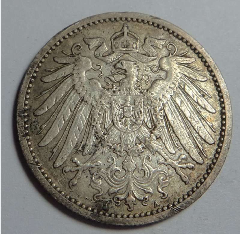 German Empire, Wilhelm II, Silver One Mark 1909 A