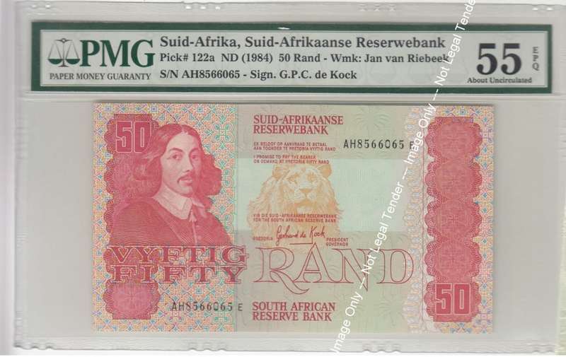 Republic of SA: R50 1984: PMG 55 About Uncirculated