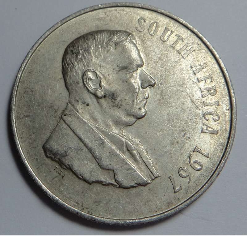 Rep. of S. Africa: Silver R1 of 1967 (24 available)