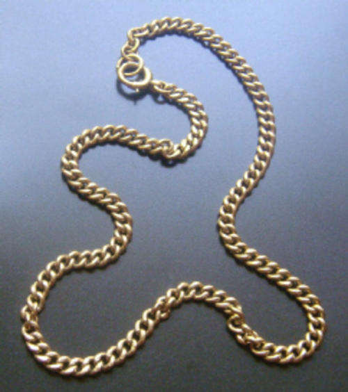 Antique Red Gold Heavy Curb Link Chain (Val. R6600)