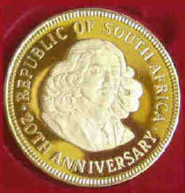 Full Kruger Rand sized 20th Anniversary of RSA (22-CARAT GOLD)