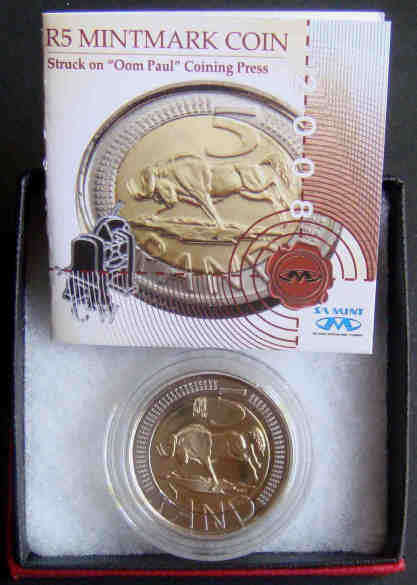 2008 R5 struck on the Oom Paul Press