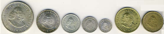 COMPLETE: First Decimal Type Set of the Republic of South Africa (1961)
