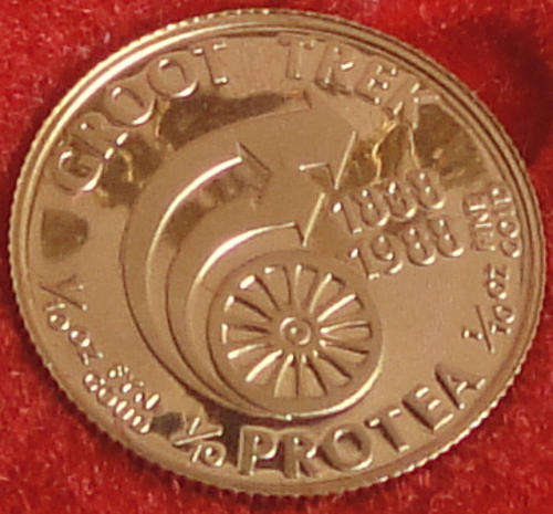 1/10 GOLD Protea (Great Trek) 1988