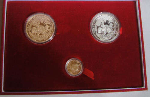 1994 Proof Conservation Set (GOLD 1 OZ and 1/10 OZ and Silver Protea)