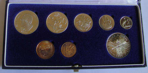 1985 RSA Short Proof Set in Blue SAM Box as issued.