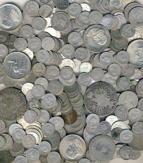 756 grams of 80 % SILVER COINS