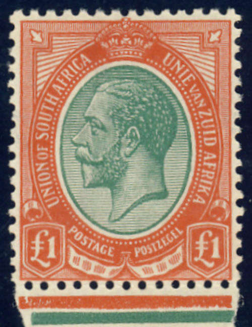 Union of South Africa : Kings Head : ONE POUND
