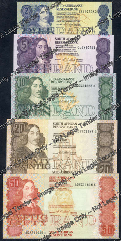 CRISP UNCIRCULATED : Chris Stals : FULL SET from R2 to R50