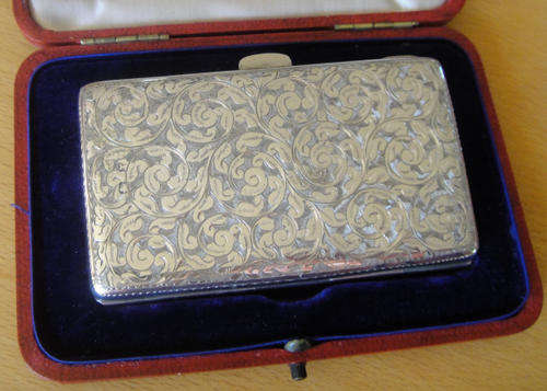 Victorian Sterling Silver Writing Case with Pencil etc. (Birmingham 1897)