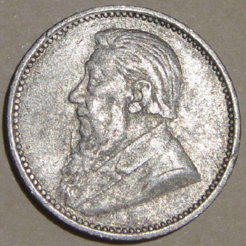 Paul Kruger Z.A.R. Tickey (3d) dated 1896