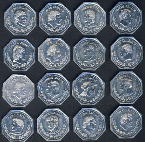 BP Sporting Tokens of South African Sport Heroes of the 1960s