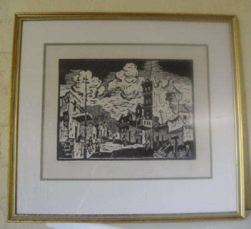 GREGOIRE BOONZAIER (1909 - 2005) Lithograph (Personally Signed by Gregoire) Bo-Kaap Toneel