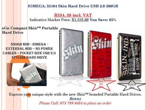 500 GB HDD - Iomega - External HDD - Radical