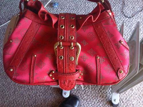 Louis Vuitton Red Satin bag