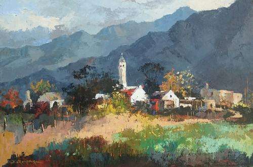 Original oil painting by JOHANN VAN RENSBURG
