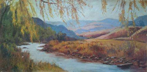 Large original oil painting by DAVID