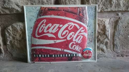Old 3d Always Coca Cola plastic sign