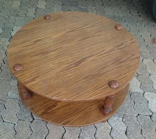 Old round coffee table