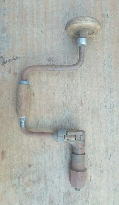 Old vintage brace hand drill
