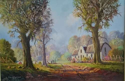 Original oil painting by Leslie Albertyn