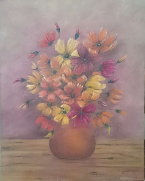 Large original oil painting by M.STANDER
