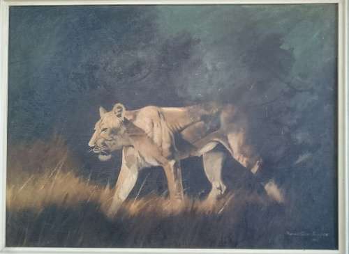 Original oil painting by FRANS ESTERHUIZEN