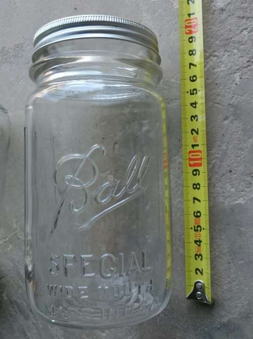 Vintage BALL Glass Preserve Jar made in USA