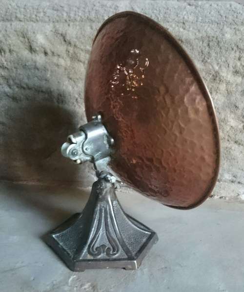 Old vintage red copper heater