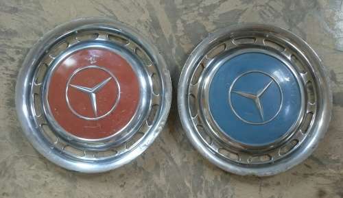 2 Vintage Mercedes benz hub caps