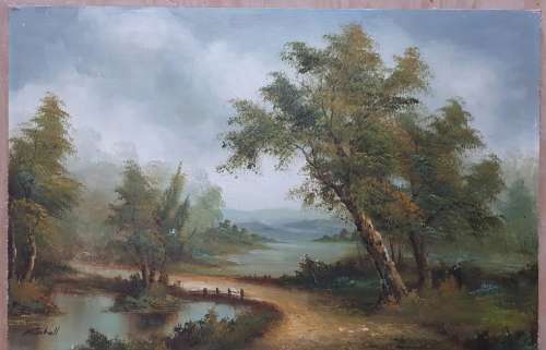 Original oil paintig by MITCHEL