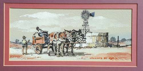 JOHNNIE DE KOCK - Original water color painting