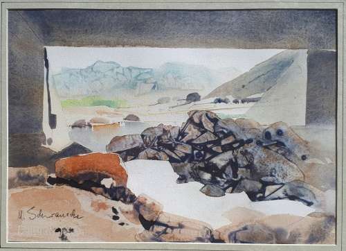 ULRICH SCHWANECKE - original water color painting