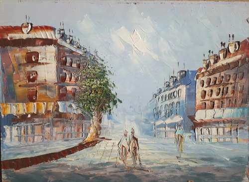 Original oil painting by unknown artist