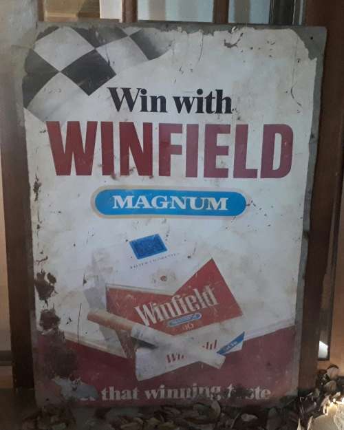Old WINFIELD sign board as per photo