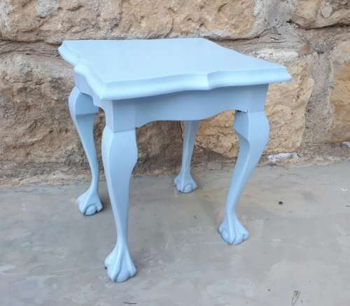 Small painted ball and claw coffee table as per photo