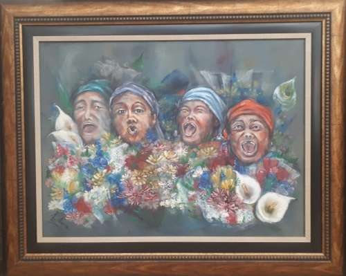 Original oil painting by L. SNYMAN