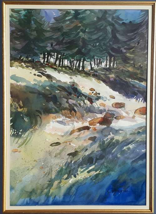 Original watercolour painting by LOUIS HIEMSTRA