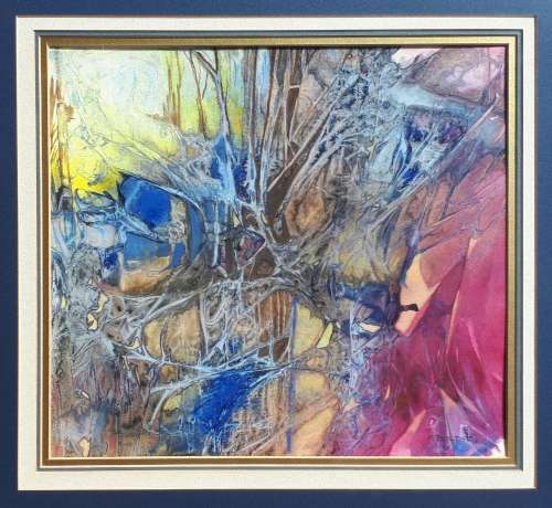 Original mixed medium painting by M. BOLT