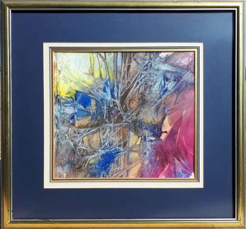 Original mixed medium painting by M. BOLT
