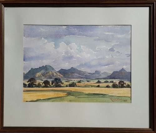 Original framed watercolour painting by EDWARD WIUM
