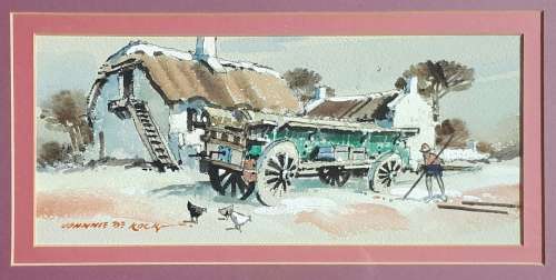 Original framed watercolour painting by JOHNNY DE KOCK