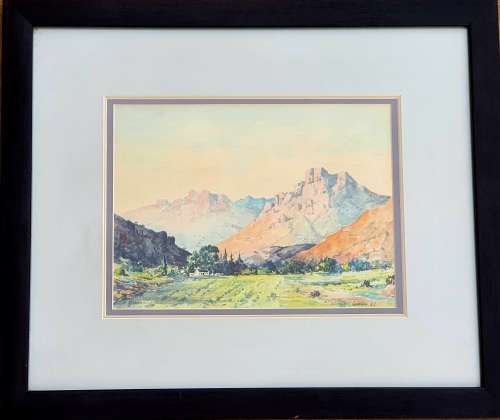 Original framed watercolour painting by F. HILDEBRAND ( Bonthoek Dordrecht )