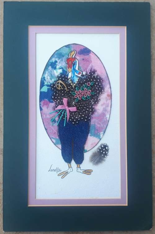 Original mixed medium artwork by LENETTE