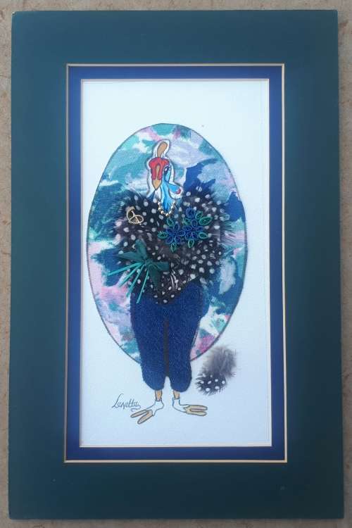 Original mixed medium artwork by LENETTE