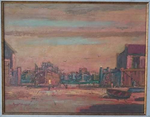 Original oil painting by HUGO MYBURGH